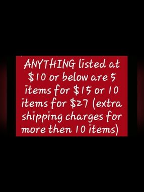24 HOUR FLASH SALE.          UNLISTED ITEMS VARIOUS
